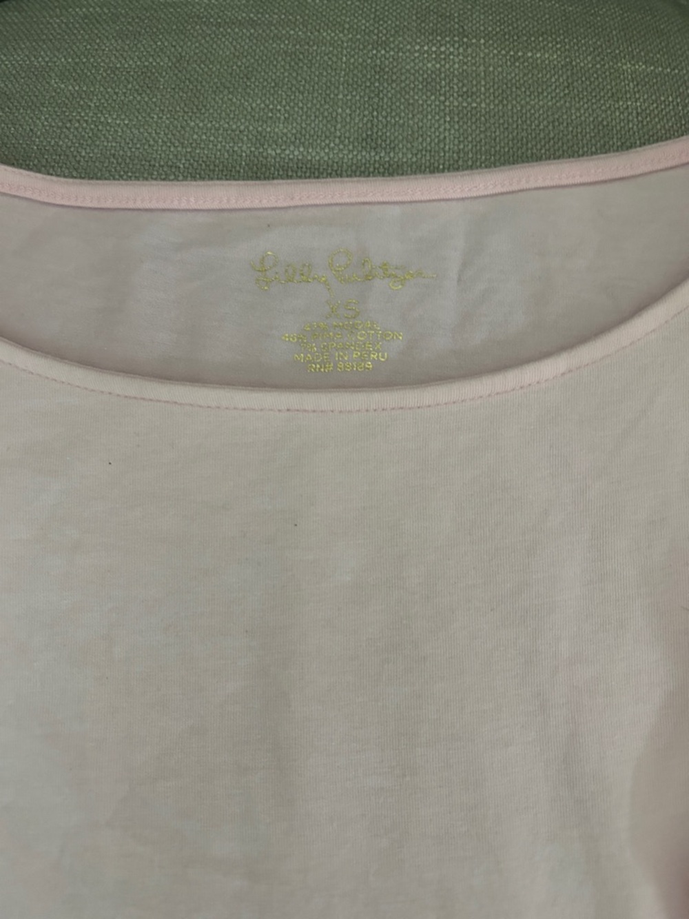 Lilly Pulitzer Pale Pink Scoop Neck Tee